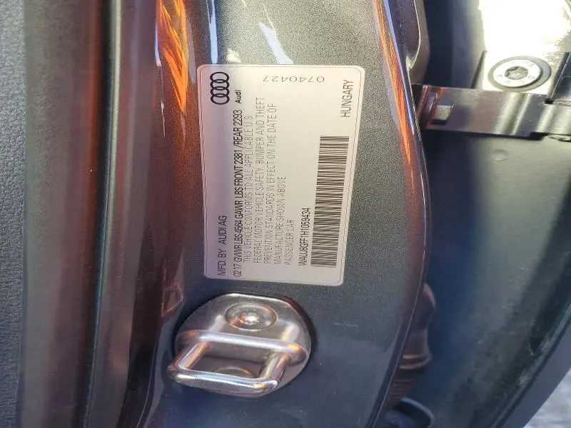 2017 AUDI A3 PREMIUM PLUS  