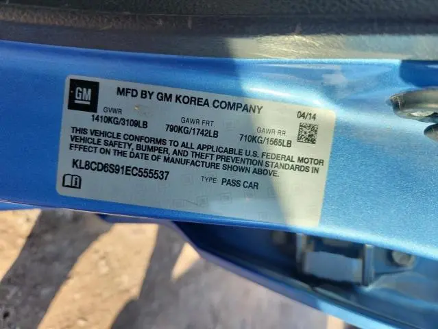 2014 CHEVROLET SPARK 1LT