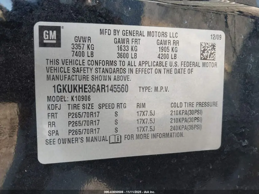 2010 GMC YUKON XL 1500 SLE