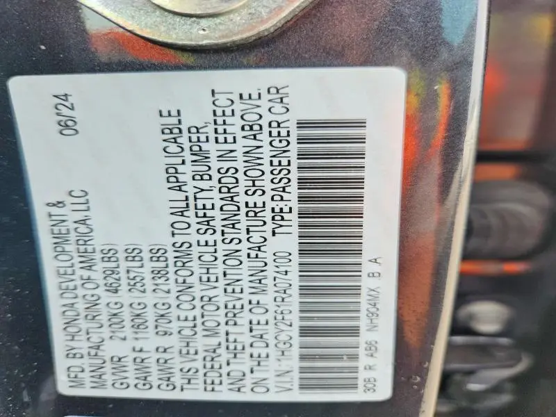 2024 HONDA ACCORD HYBRID EXL  