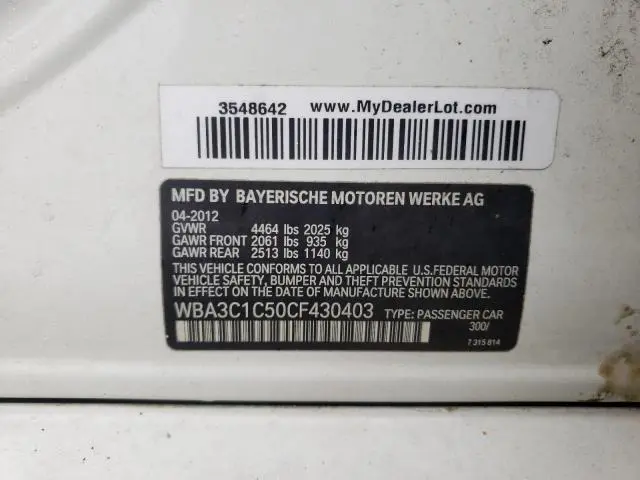 2012 BMW 328 I SULEV