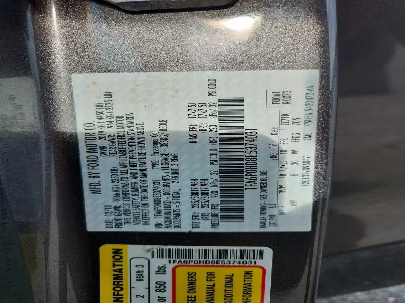 2014 FORD FUSION SE  