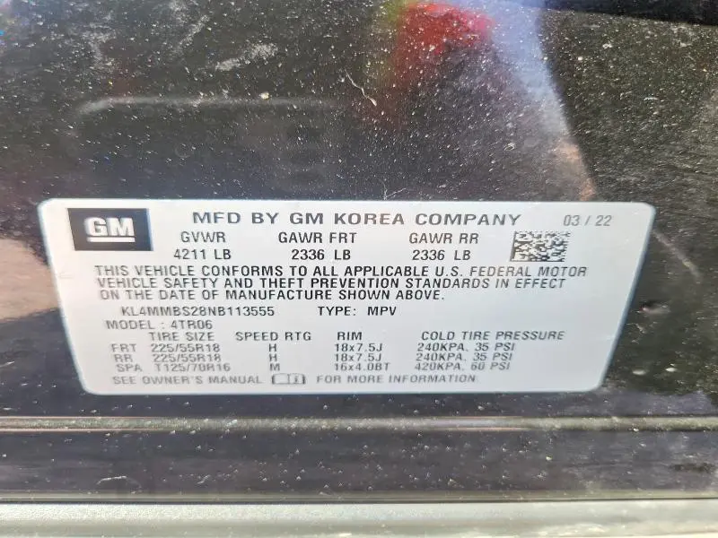 2022 BUICK ENCORE GX PREFERRED  