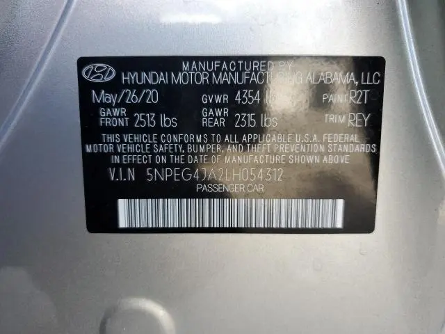 2020 HYUNDAI SONATA SE  