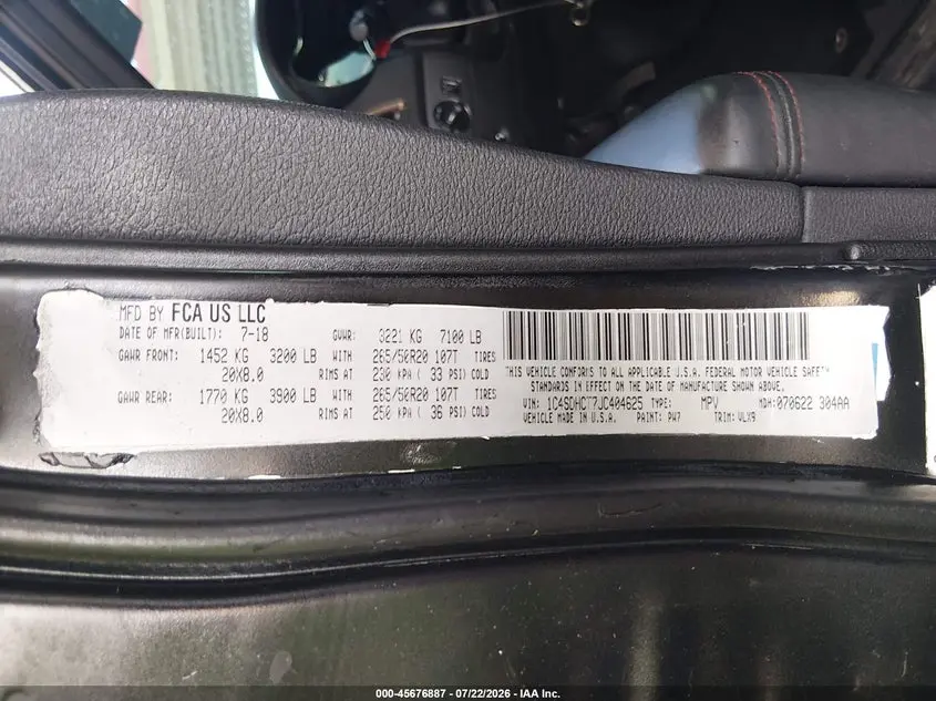 2018 DODGE DURANGO R/T RWD