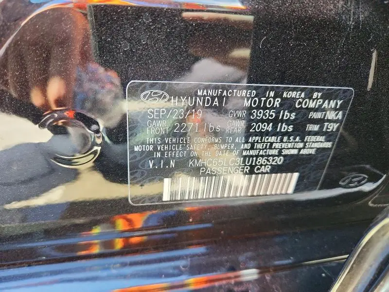 2020 HYUNDAI IONIQ BLUE  