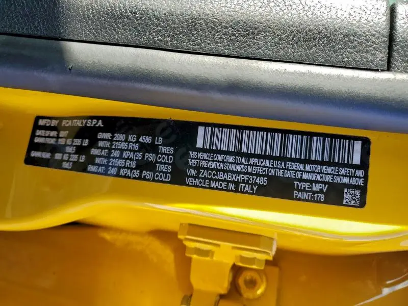 2017 JEEP RENEGADE SPORT  