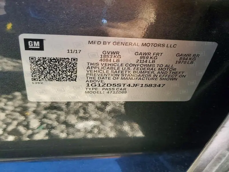 2018 CHEVROLET MALIBU LT  