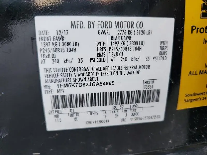 2018 FORD EXPLORER XLT  