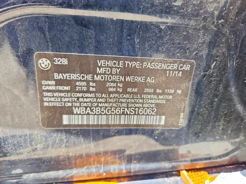 2015 BMW 328 XI SULEV  