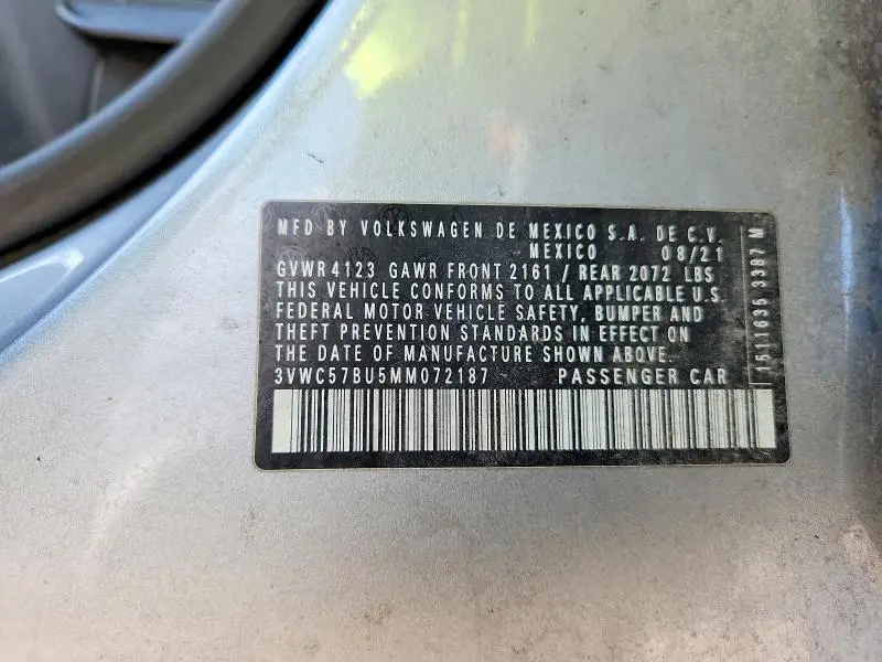 2021 VOLKSWAGEN JETTA S  