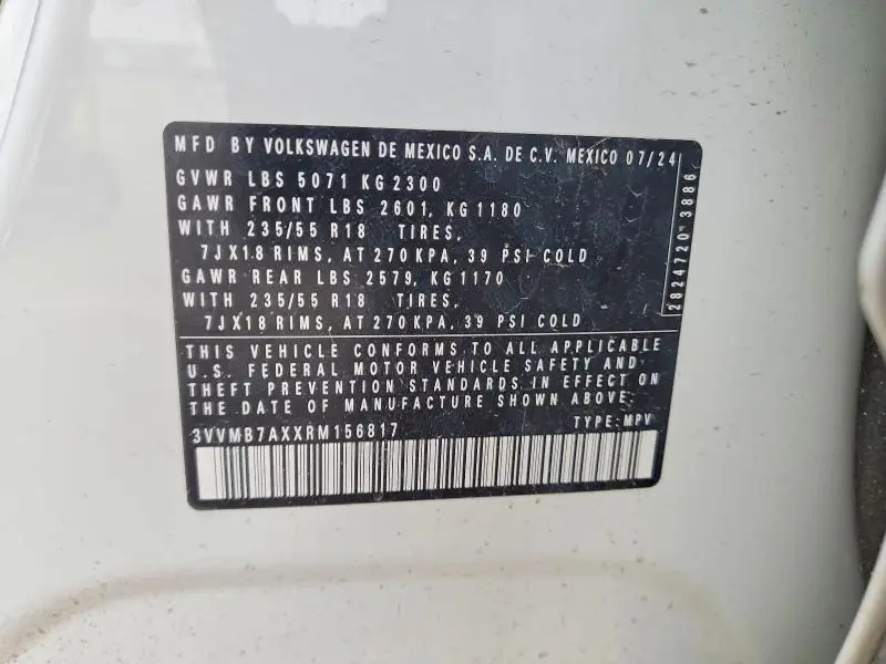 2024 VOLKSWAGEN TIGUAN SE  