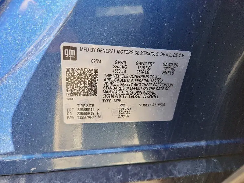 2025 CHEVROLET EQUINOX RS  