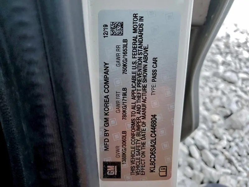 2020 CHEVROLET SPARK 1LT  