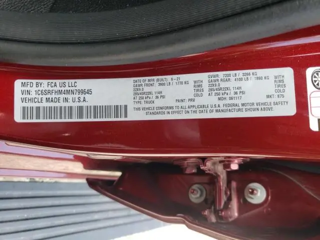 2021 RAM 1500 LIMITED  