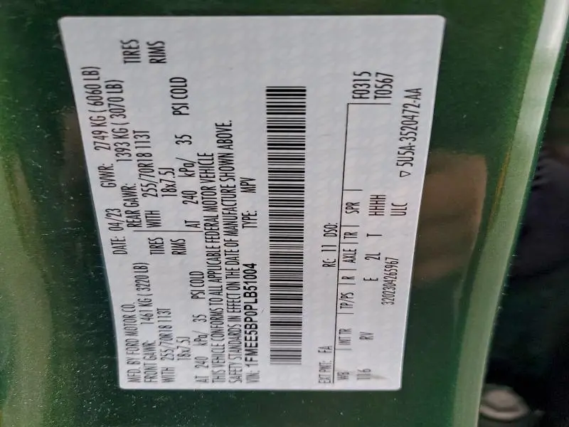 2023 FORD BRONCO BASE  