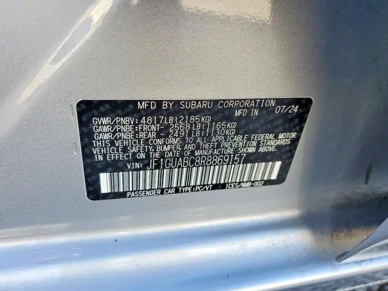 2024 SUBARU IMPREZA   