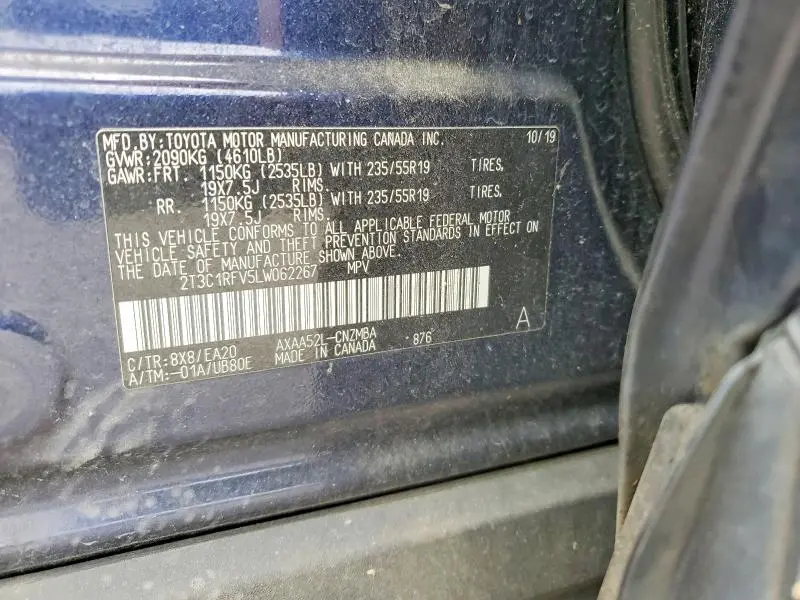 2020 TOYOTA RAV4 XLE PREMIUM  