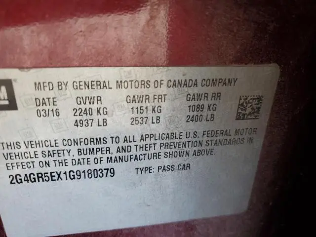 2016 BUICK REGAL PREMIUM  