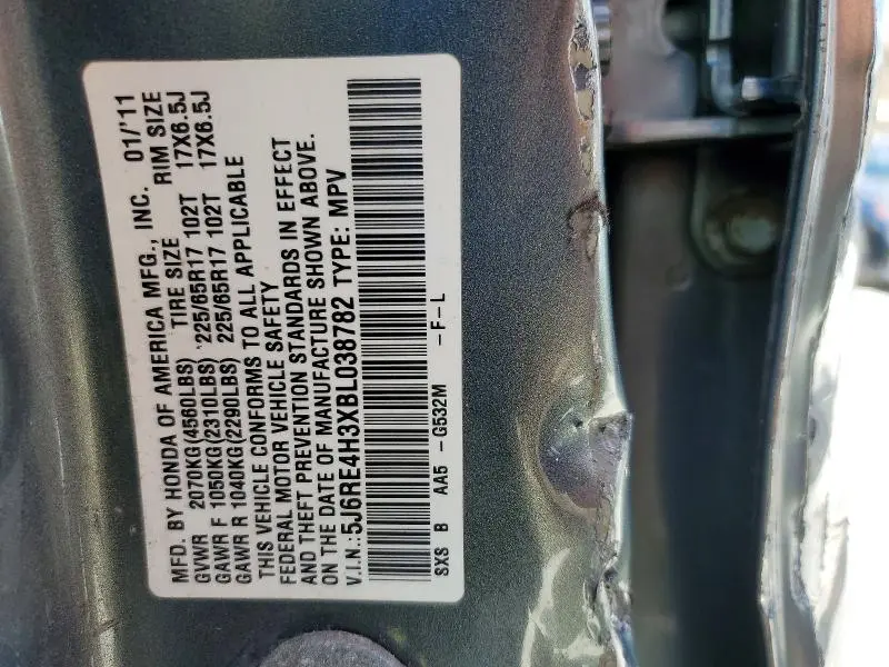 2011 HONDA CR-V LX  