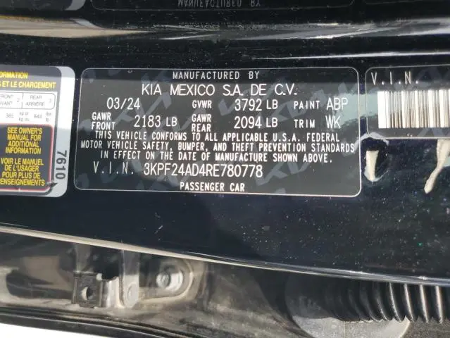 2024 KIA FORTE LX  