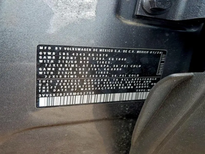 2024 VOLKSWAGEN TAOS SE  