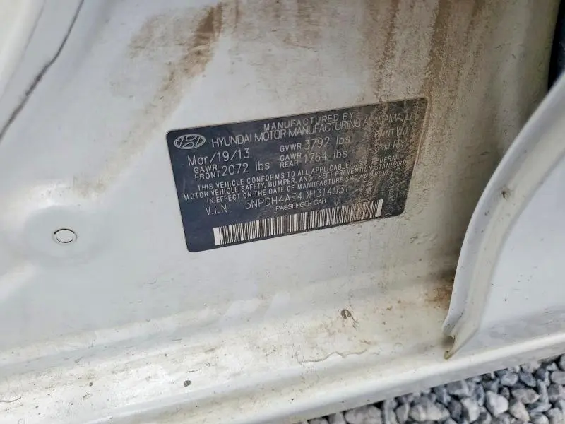 2013 HYUNDAI ELANTRA LIMITED  