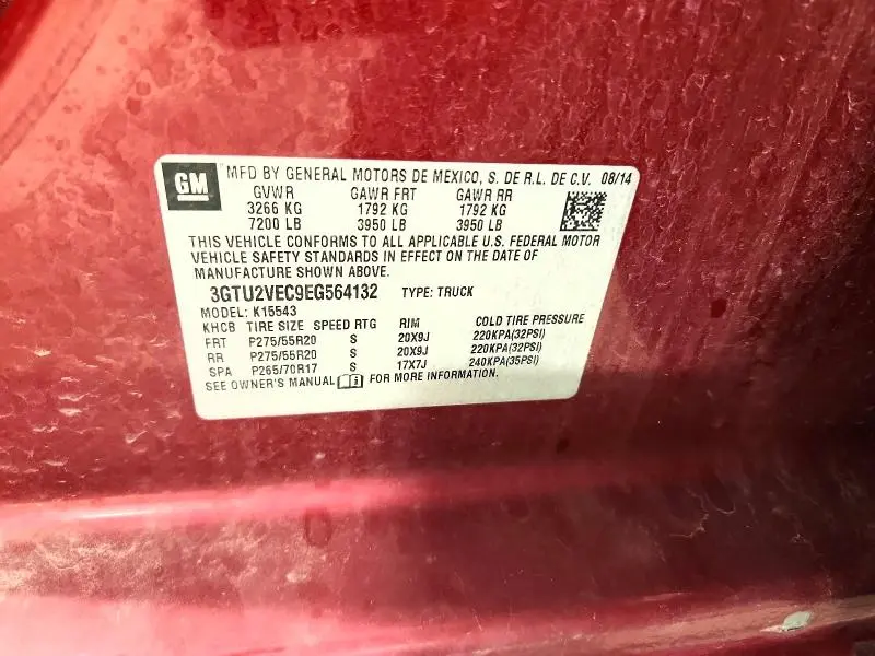 2014 GMC SIERRA K1500 SLT  
