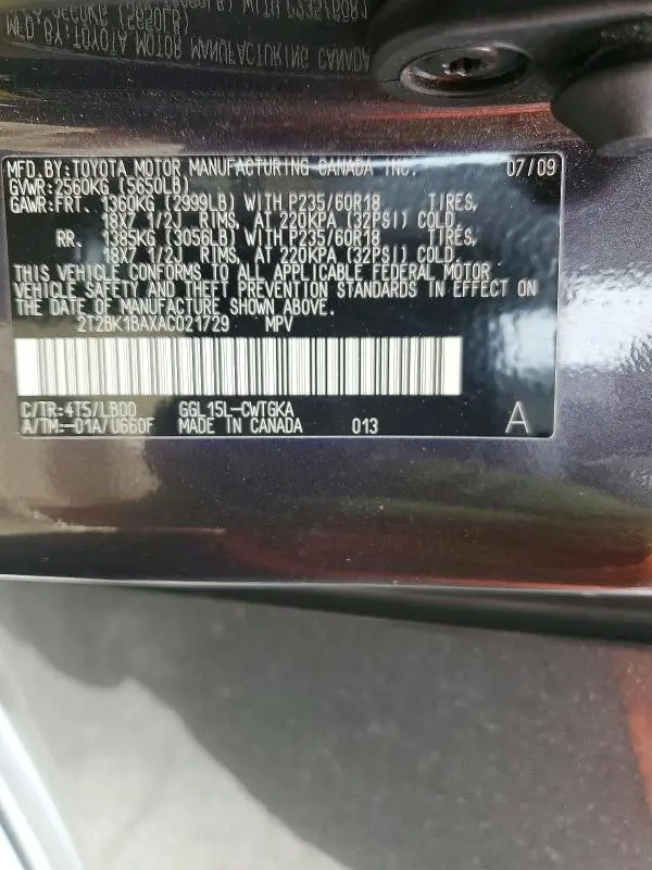 2010 LEXUS RX 350  