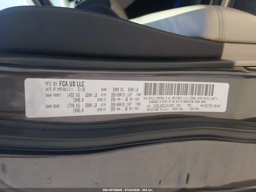 2018 DODGE DURANGO SXT AWD