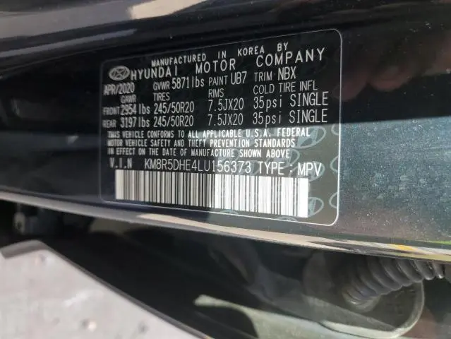 2020 HYUNDAI PALISADE LIMITED  