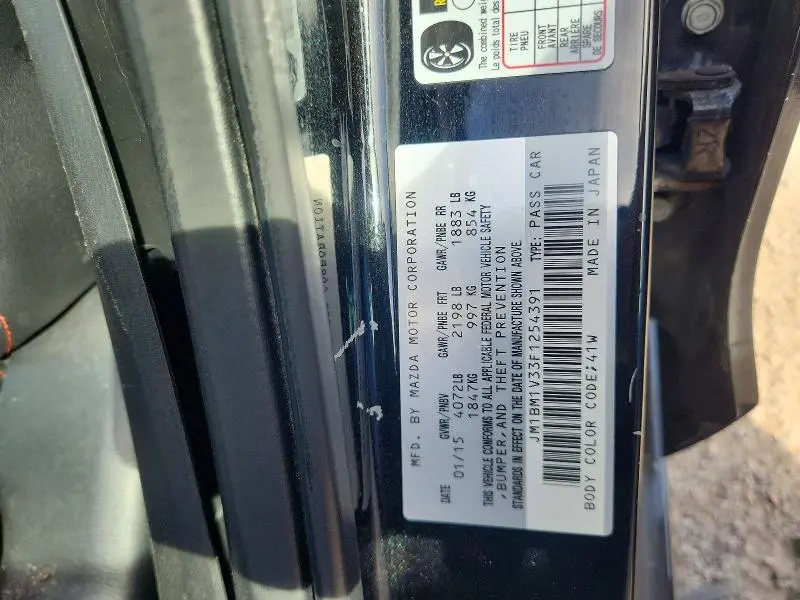 2015 MAZDA 3 TOURING  