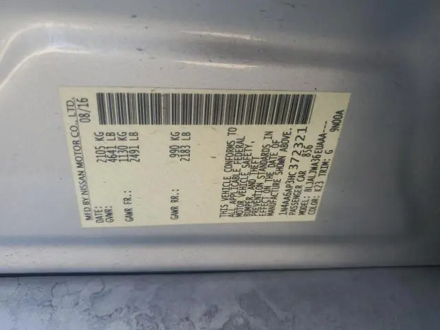 2017 NISSAN MAXIMA 3.5S  