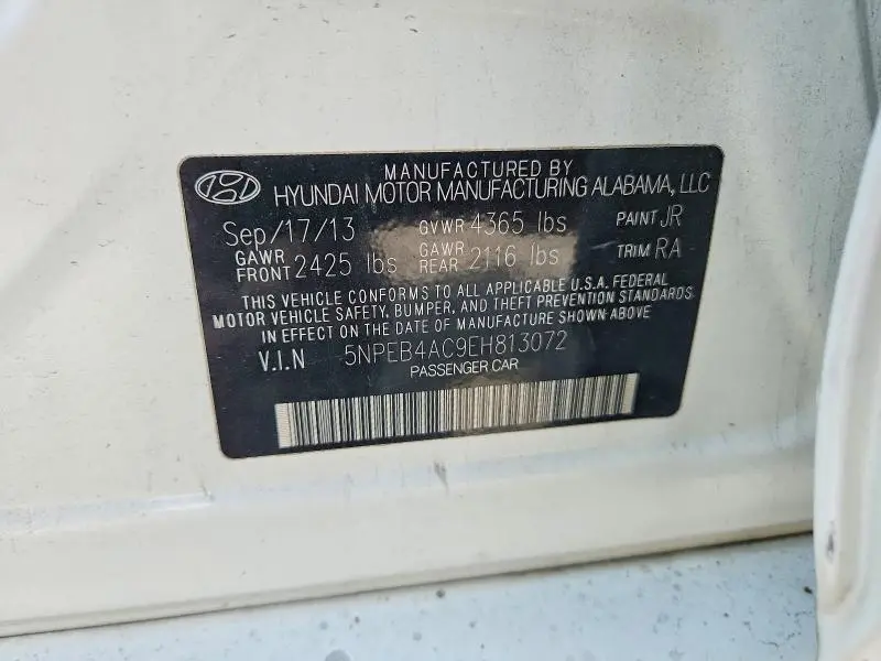 2014 HYUNDAI SONATA GLS  