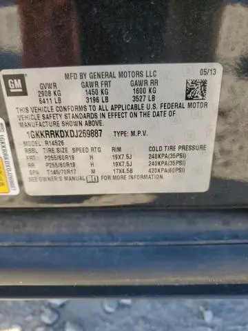 2013 GMC ACADIA SLT-1