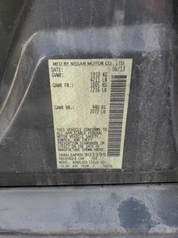 2013 NISSAN ALTIMA 2.5  