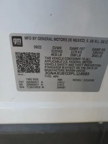 2023 CHEVROLET EQUINOX LT  