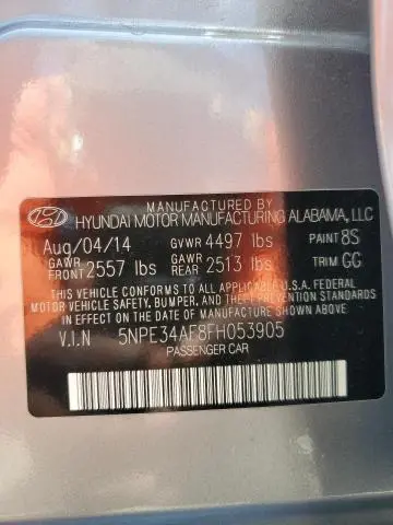 2015 HYUNDAI SONATA SPORT  