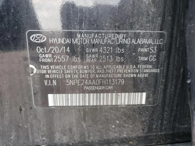 2015 HYUNDAI SONATA ECO  