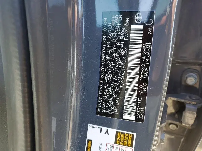 2024 TOYOTA PRIUS LIMITED  