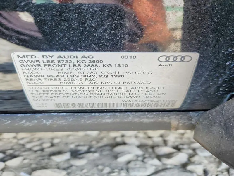 2018 AUDI SQ5 PRESTIGE  