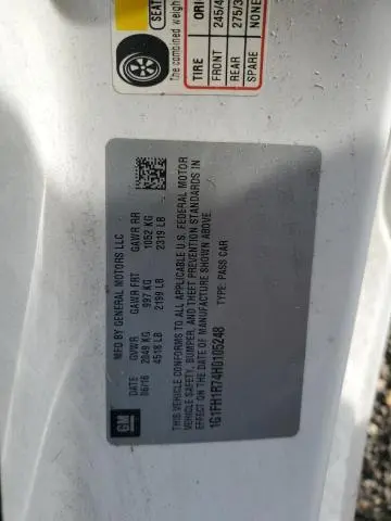 2017 CHEVROLET CAMARO SS