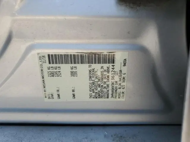 2019 NISSAN MAXIMA S  