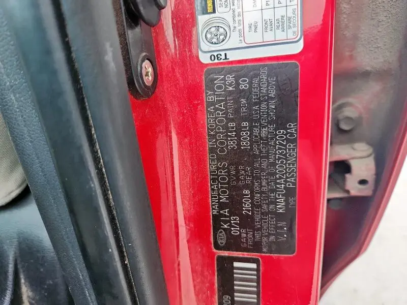 2013 KIA FORTE EX  