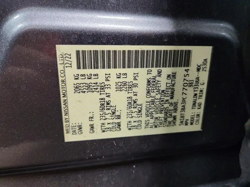 2023 NISSAN ROGUE SV  