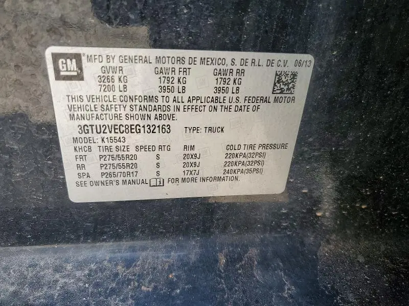 2014 GMC SIERRA K1500 SLT  