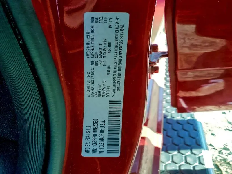 2022 RAM 1500 LARAMIE  