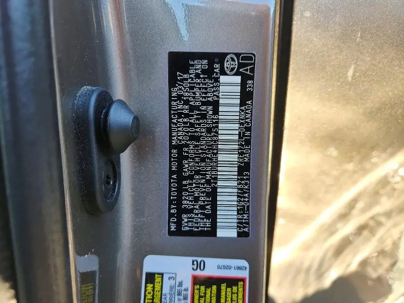 2017 TOYOTA COROLLA LE  