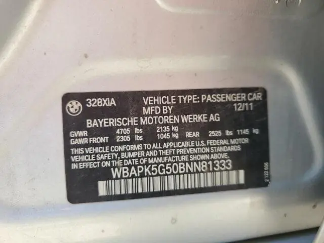 2011 BMW 328 XI SULEV