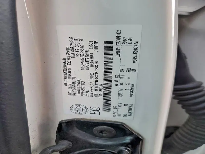 2016 FORD F150 SUPERCREW  